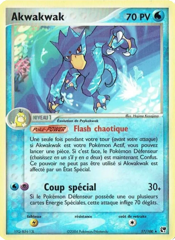 Carte Akwakwak de l'extension EX Tempête de sable, numéro 17/100