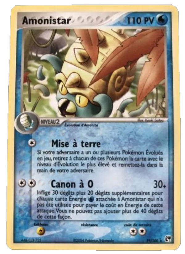 Carte Amonistar de l'extension EX Tempête de sable, numéro 19/100