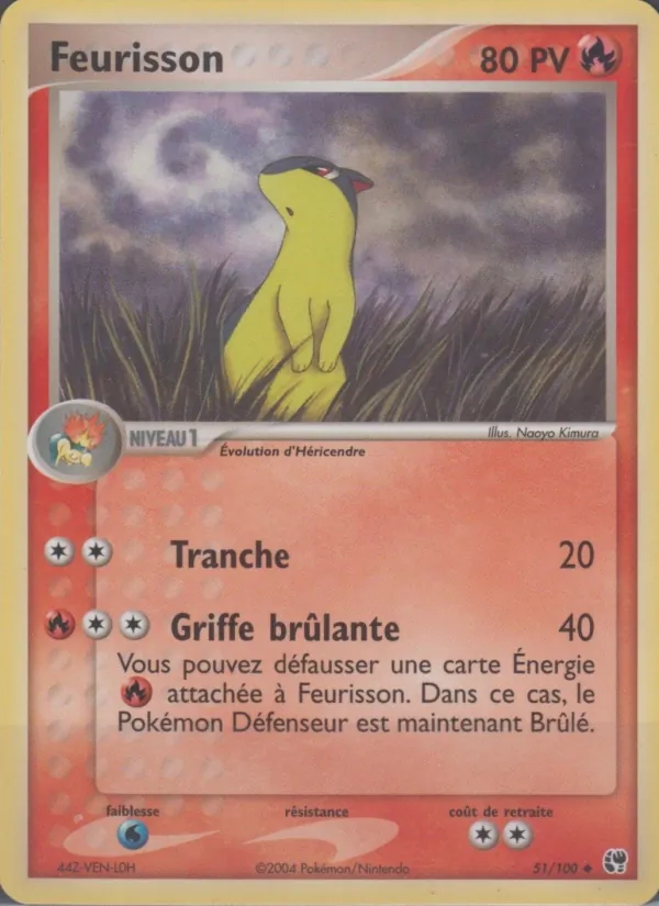 Carte Feurisson de l'extension EX Tempête de sable, numéro 51/100