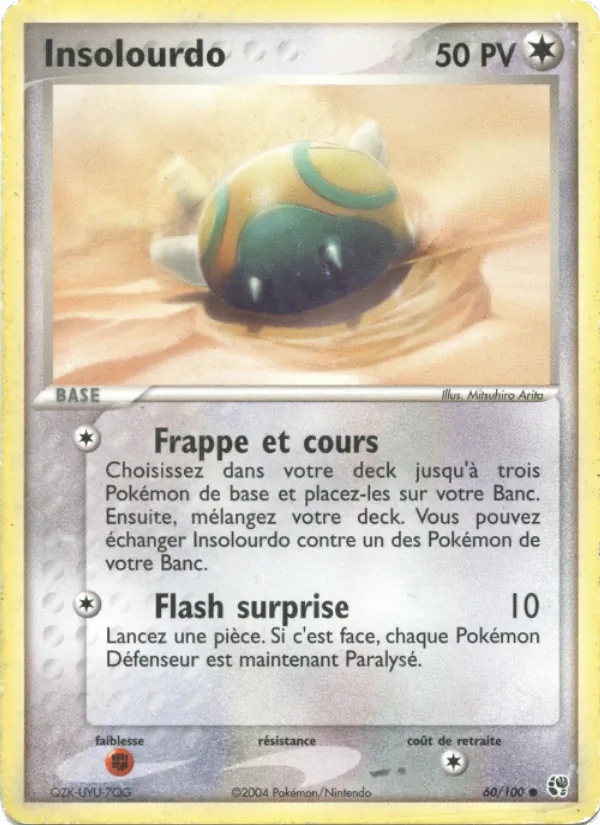 Carte Insolourdo de l'extension EX Tempête de sable, numéro 60/100