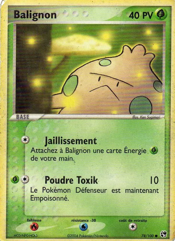 Carte Balignon de l'extension EX Tempête de sable, numéro 78/100