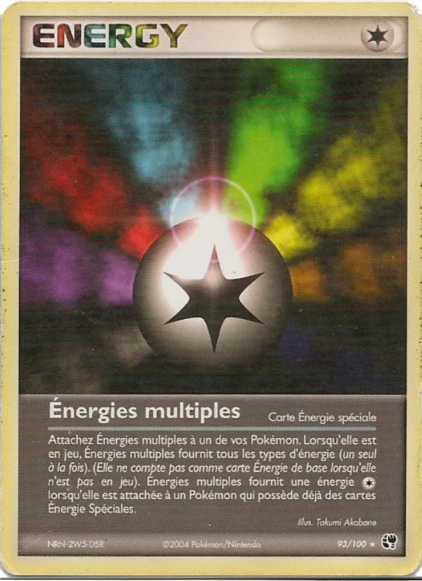 Carte Énergies multiples de l'extension EX Tempête de sable, numéro 93/100