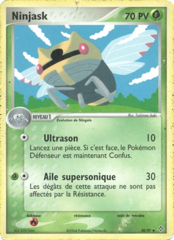 Carte Ninjask de l'extension EX Dragon, numéro 38/97