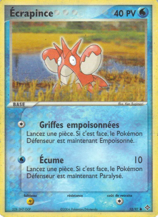 Carte Écrapince de l'extension EX Dragon, numéro 52/97