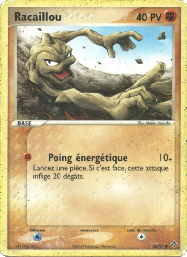 Carte Racaillou de l'extension EX Dragon, numéro 56/97