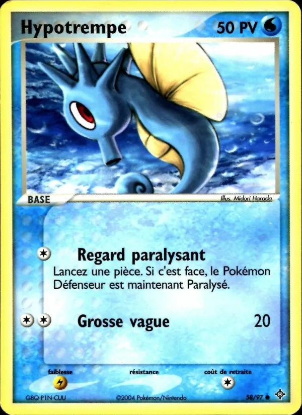 Carte Hypotrempe de l'extension EX Dragon, numéro 58/97