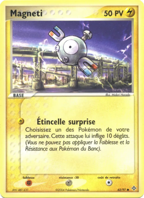 Carte Magnéti de l'extension EX Dragon, numéro 62/97