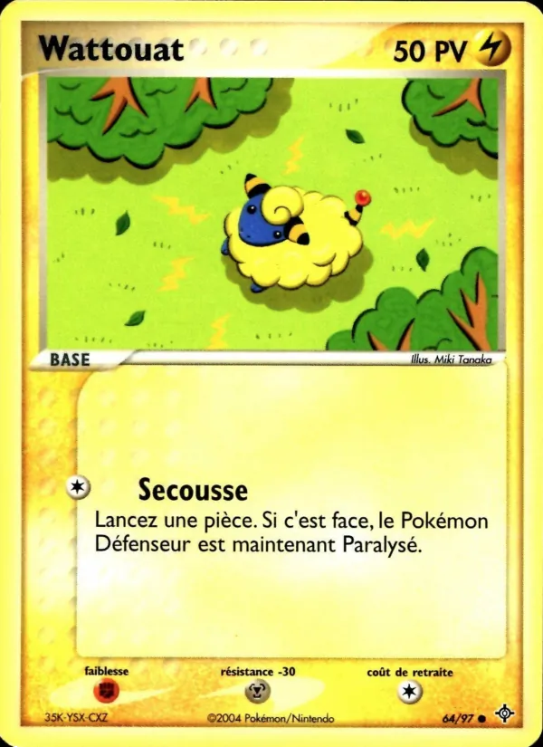 Carte Wattouat de l'extension EX Dragon, numéro 64/97