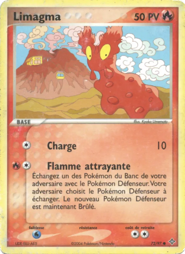 Carte Limagma de l'extension EX Dragon, numéro 72/97