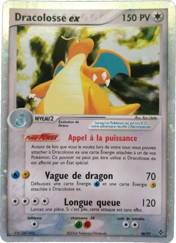 Carte Dracolosse ex de l'extension EX Dragon, numéro 90/97