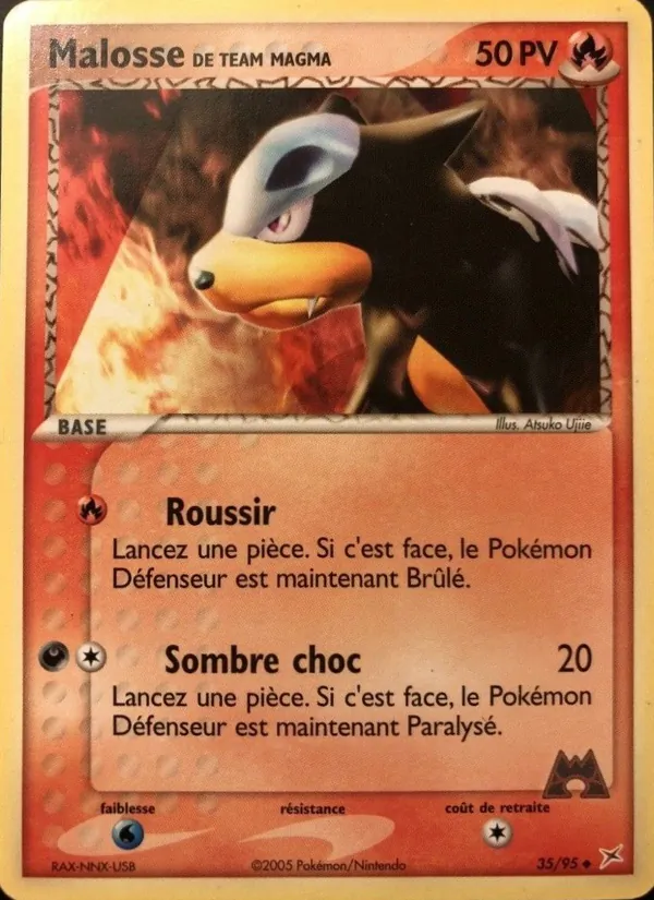 Carte Malosse de Team Magma de l'extension EX Team Magma vs Team Aqua, numéro 35/95