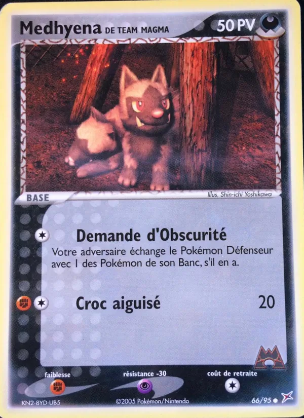 Carte Medhyena de Team Magma de l'extension EX Team Magma vs Team Aqua, numéro 66/95