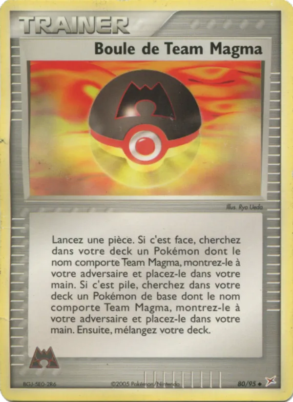 Carte Boule de Team Magma de l'extension EX Team Magma vs Team Aqua, numéro 80/95