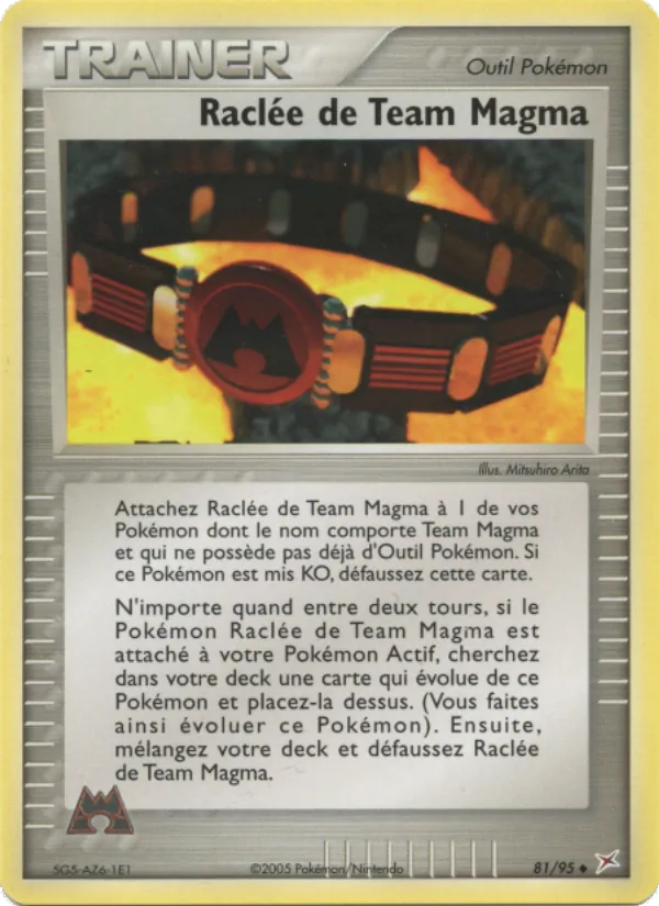 Carte Raclée de Team Magma de l'extension EX Team Magma vs Team Aqua, numéro 81/95