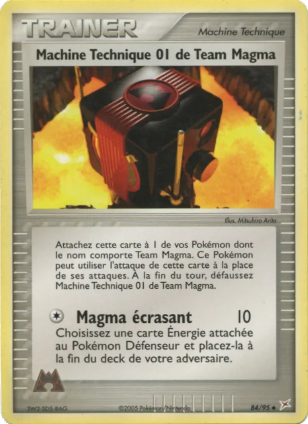 Carte Machine Technique 01 de Team Magma de l'extension EX Team Magma vs Team Aqua, numéro 84/95
