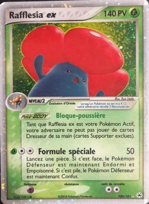 Carte Rafflesia ex de l'extension EX Légendes Oubliées, numéro 100/101