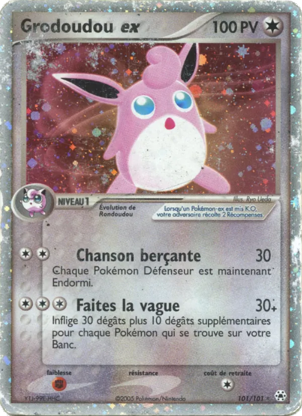 Carte Grodoudou ex de l'extension EX Légendes Oubliées, numéro 101/101