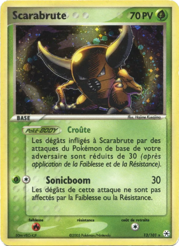 Carte Scarabrute de l'extension EX Légendes Oubliées, numéro 13/101