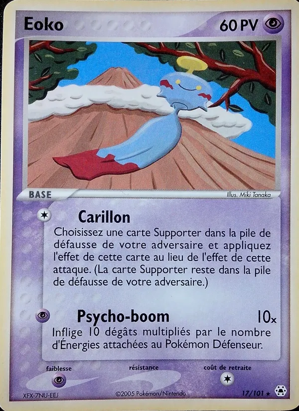Carte Éoko de l'extension EX Légendes Oubliées, numéro 17/101