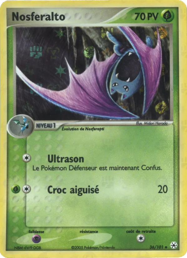 Carte Nosferalto de l'extension EX Légendes Oubliées, numéro 36/101