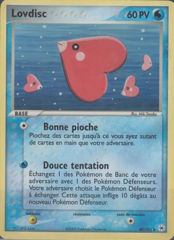 Carte Lovdisc de l'extension EX Légendes Oubliées, numéro 40/101