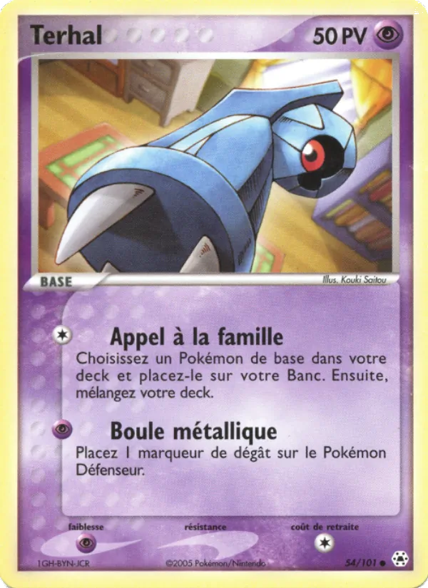Carte Terhal de l'extension EX Légendes Oubliées, numéro 54/101