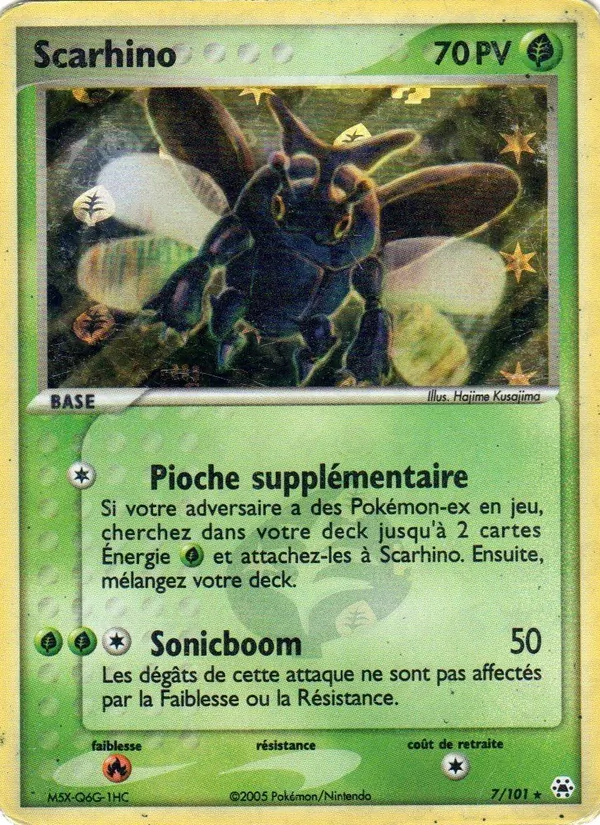 Carte Scarhino de l'extension EX Légendes Oubliées, numéro 7/101