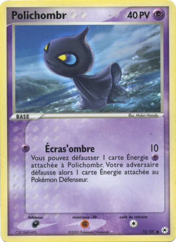 Carte Polichombr de l'extension EX Légendes Oubliées, numéro 72/101