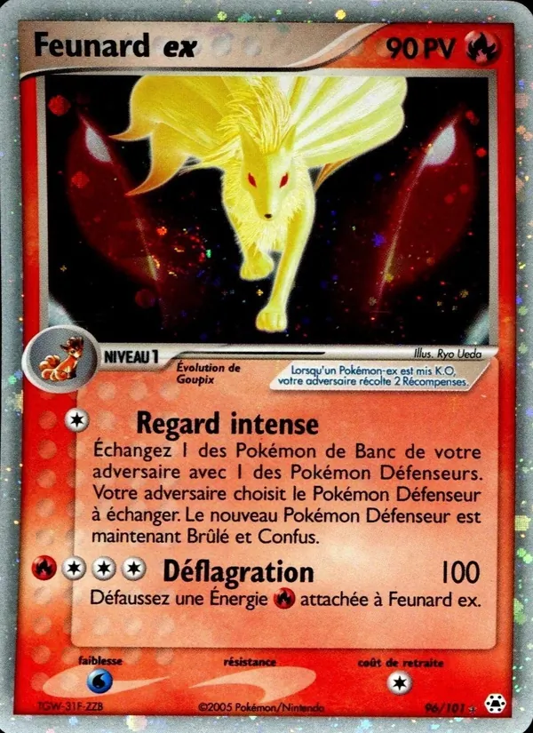 Carte Feunard ex de l'extension EX Légendes Oubliées, numéro 96/101