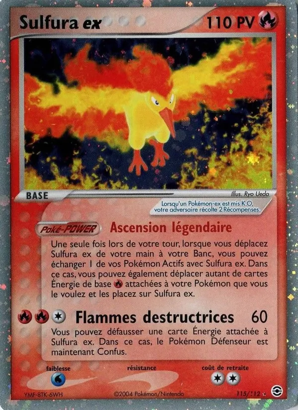 Carte Sulfura ex de l'extension EX Rouge Feu & Vert Feuille, numéro 115/112