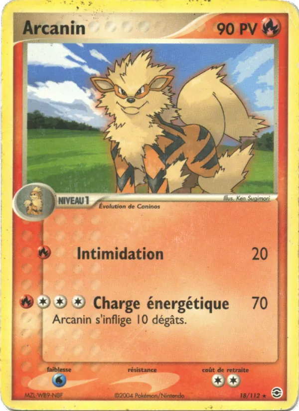 Carte Arcanin de l'extension EX Rouge Feu & Vert Feuille, numéro 18/112