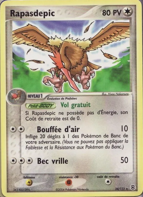 Carte Rapasdepic de l'extension EX Rouge Feu & Vert Feuille, numéro 24/112