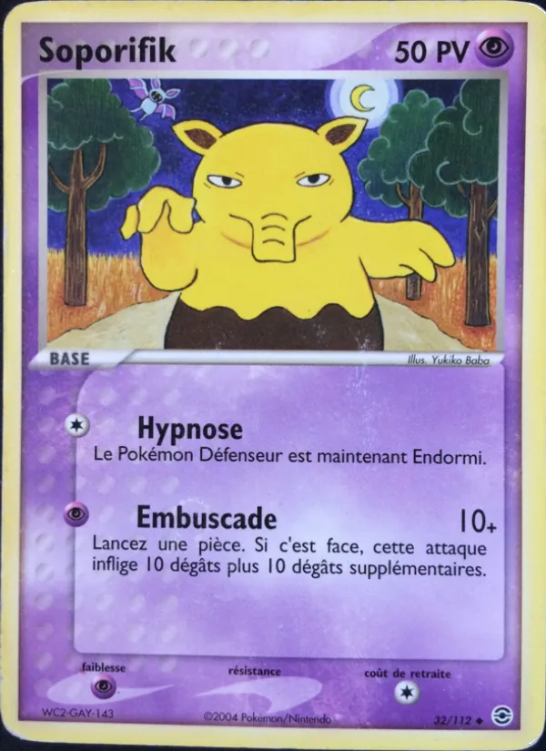 Carte Soporifik de l'extension EX Rouge Feu & Vert Feuille, numéro 32/112
