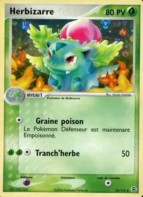 Carte Herbizarre de l'extension EX Rouge Feu & Vert Feuille, numéro 35/112