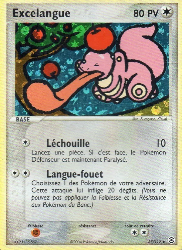 Carte Excelangue de l'extension EX Rouge Feu & Vert Feuille, numéro 37/112