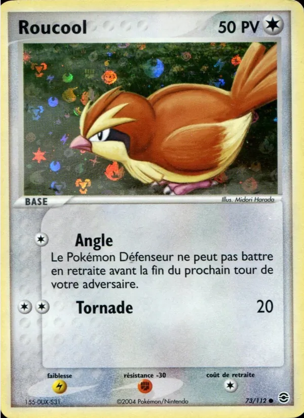 Carte Roucool de l'extension EX Rouge Feu & Vert Feuille, numéro 73/112