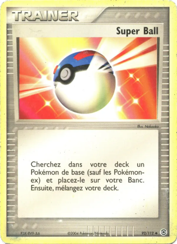 Carte Super Ball de l'extension EX Rouge Feu & Vert Feuille, numéro 92/112