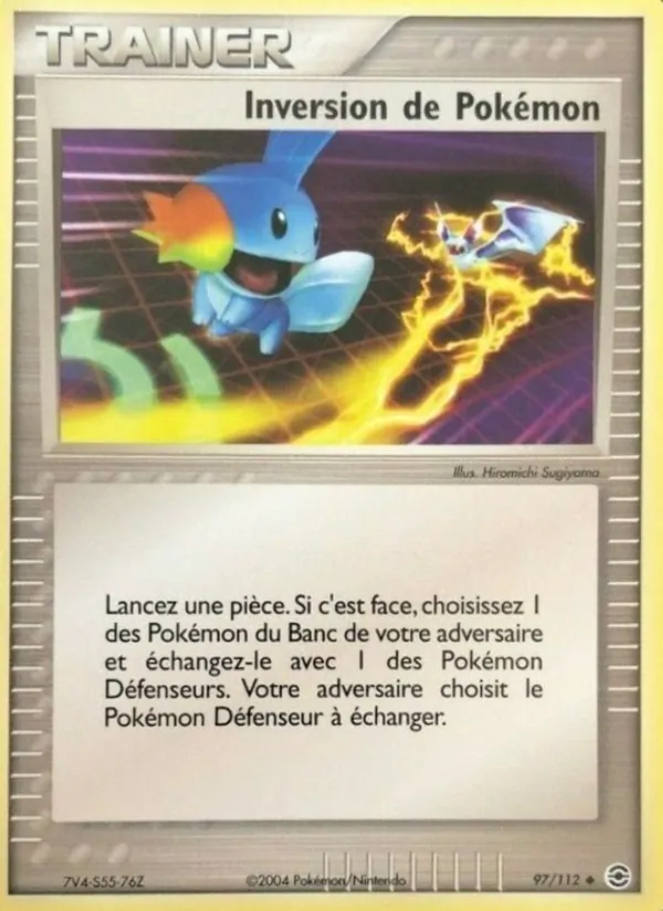 Carte Inversion de Pokémon de l'extension EX Rouge Feu & Vert Feuille, numéro 97/112