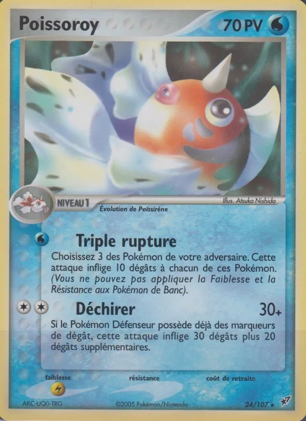 Carte Poissoroy de l'extension EX Deoxys, numéro 24/107