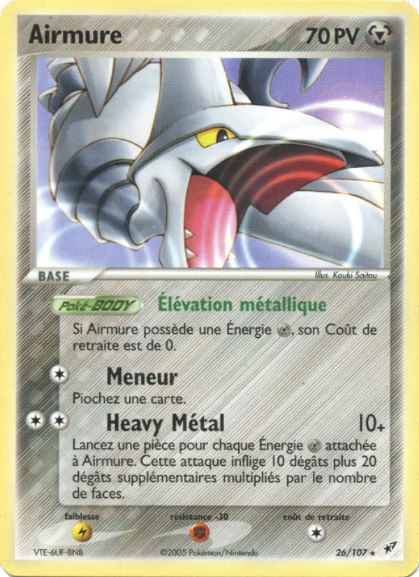 Carte Airmure de l'extension EX Deoxys, numéro 26/107