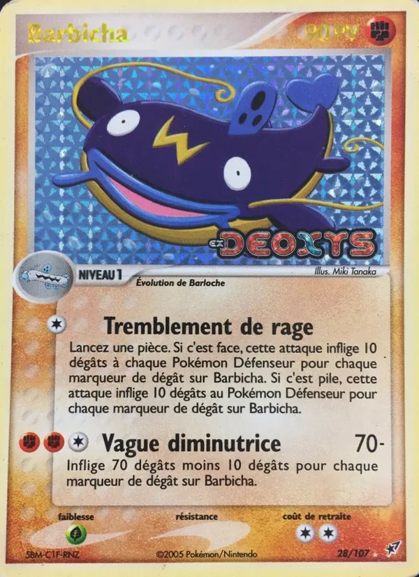 Carte Barbicha de l'extension EX Deoxys, numéro 28/107