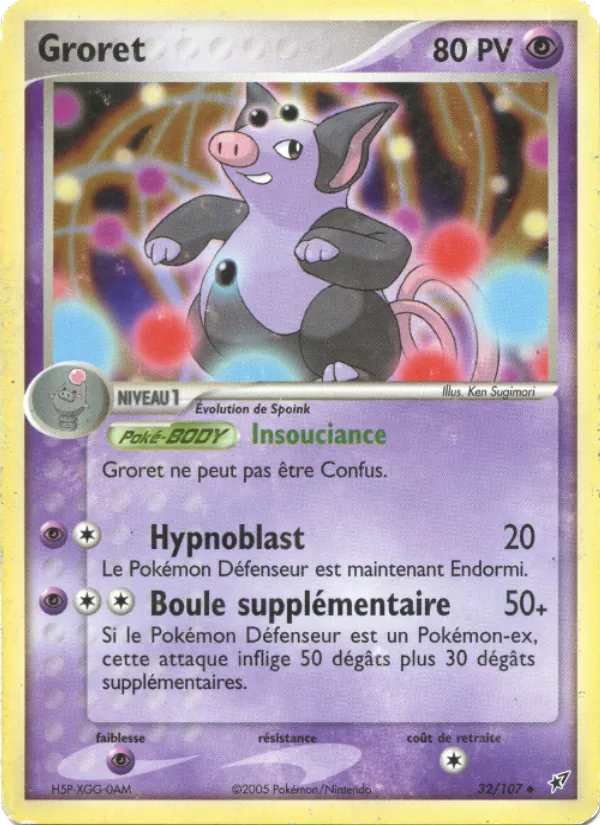Carte Groret de l'extension EX Deoxys, numéro 32/107