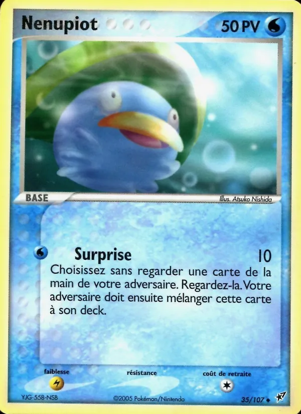 Carte Nénupiot de l'extension EX Deoxys, numéro 35/107