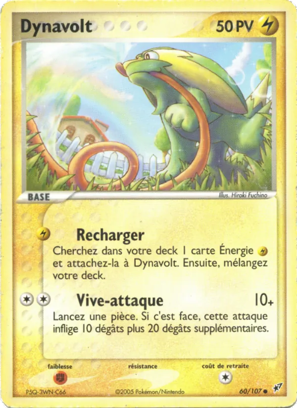 Carte Dynavolt de l'extension EX Deoxys, numéro 60/107