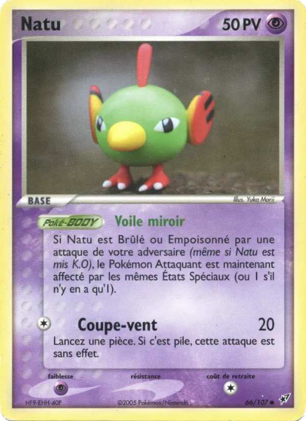 Carte Natu de l'extension EX Deoxys, numéro 66/107