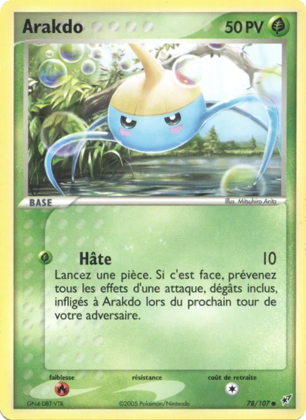 Carte Arakdo de l'extension EX Deoxys, numéro 78/107
