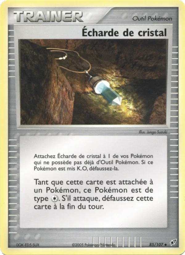 Carte Écharde de cristal de l'extension EX Deoxys, numéro 85/107