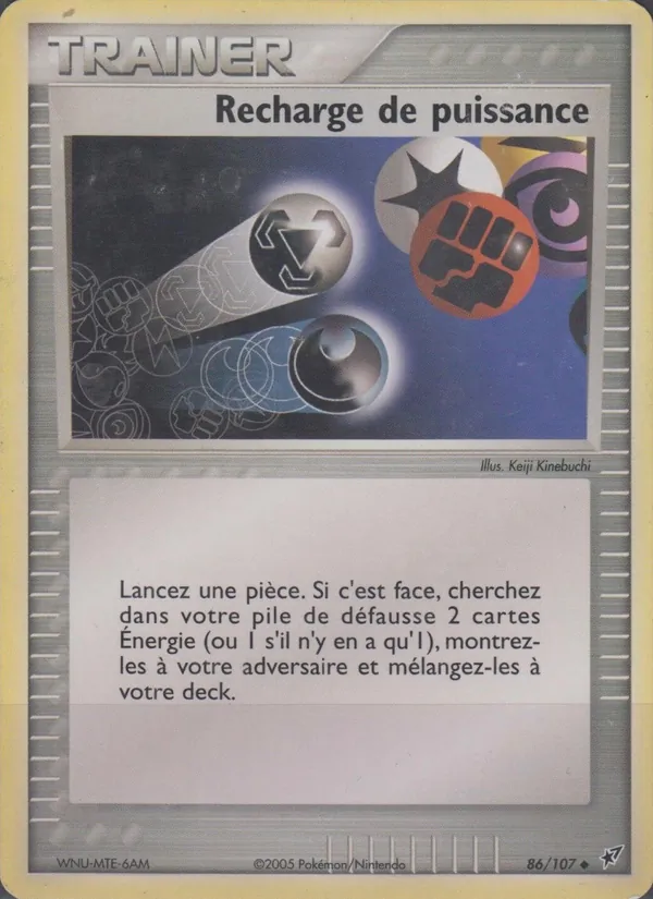 Carte Recharge de puissance de l'extension EX Deoxys, numéro 86/107