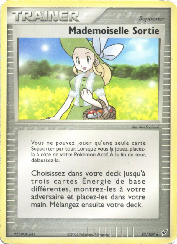 Carte Mademoiselle Sortie de l'extension EX Deoxys, numéro 87/107
