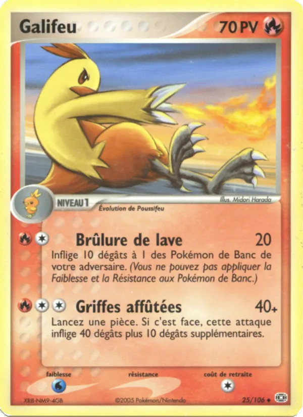 Carte Galifeu de l'extension EX Émeraude, numéro 25/106